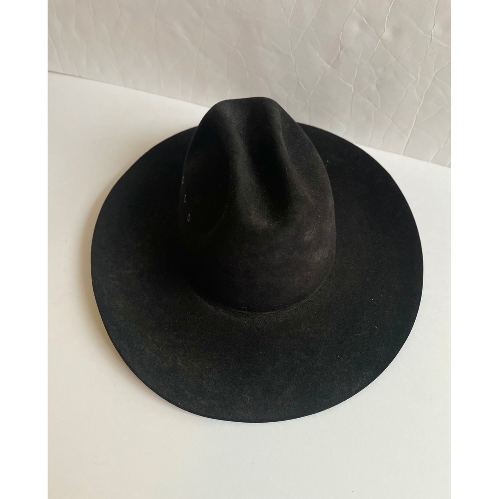 Horse & Rider Texas 4XXXX Beaver Quality Black Cowboy Hat 6 3/4 Western Felt